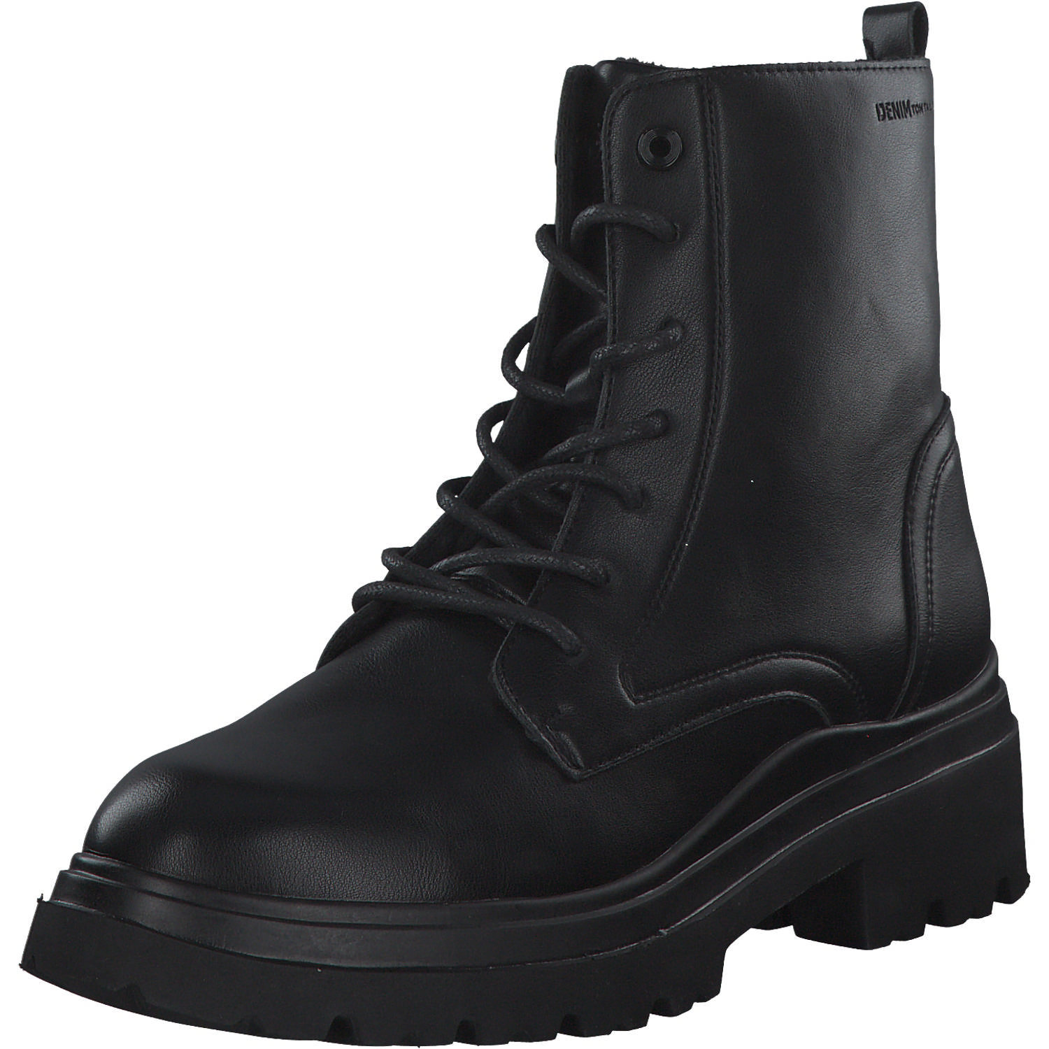 Tom Tailor 4295201, Schnürstiefeletten, Damen, Black Black