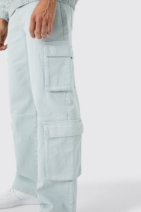 Lockere Cargo-Jeans