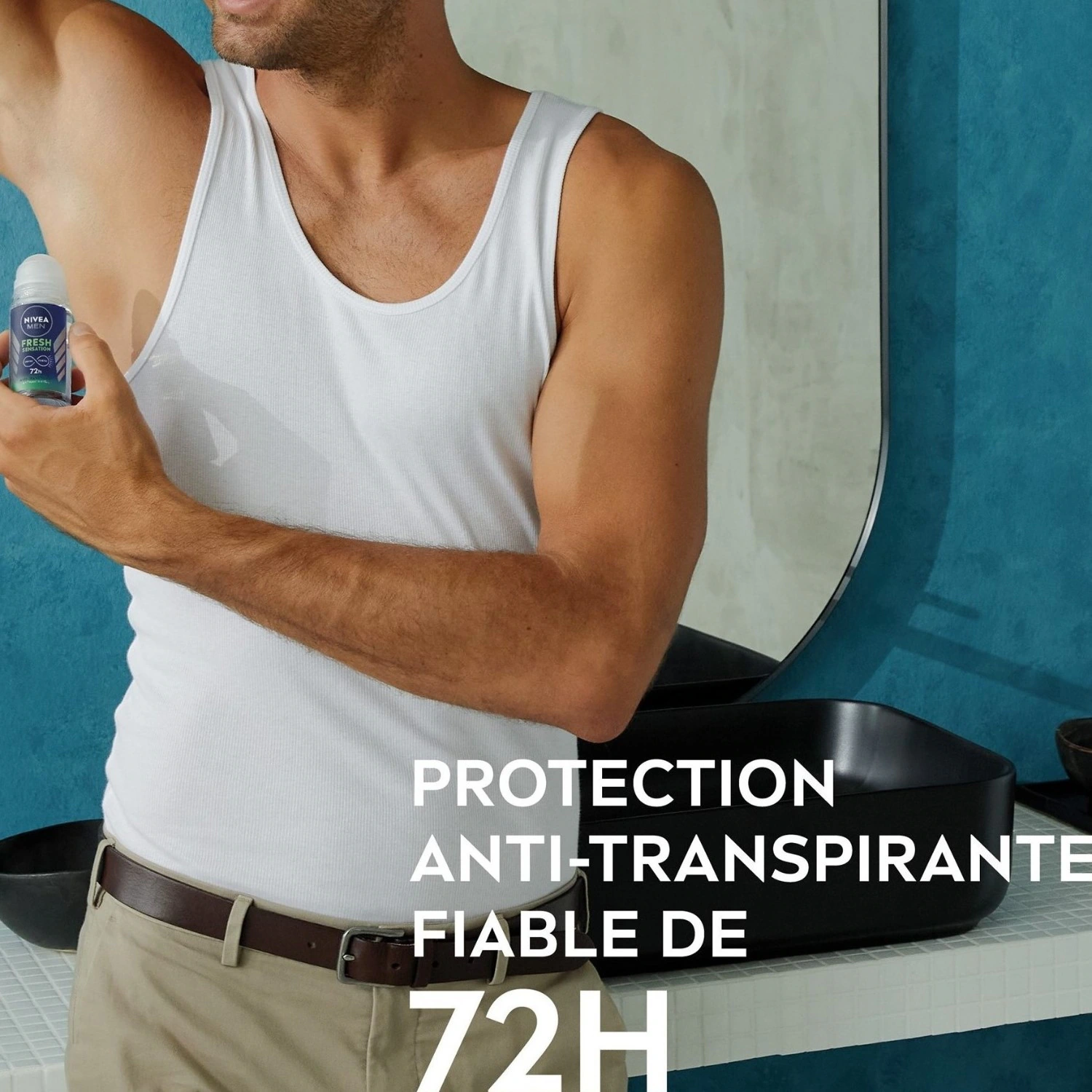 Dezodorant w kulce NIVEA dla mężczyzn, antyperspirant Infinite Fresh 72H