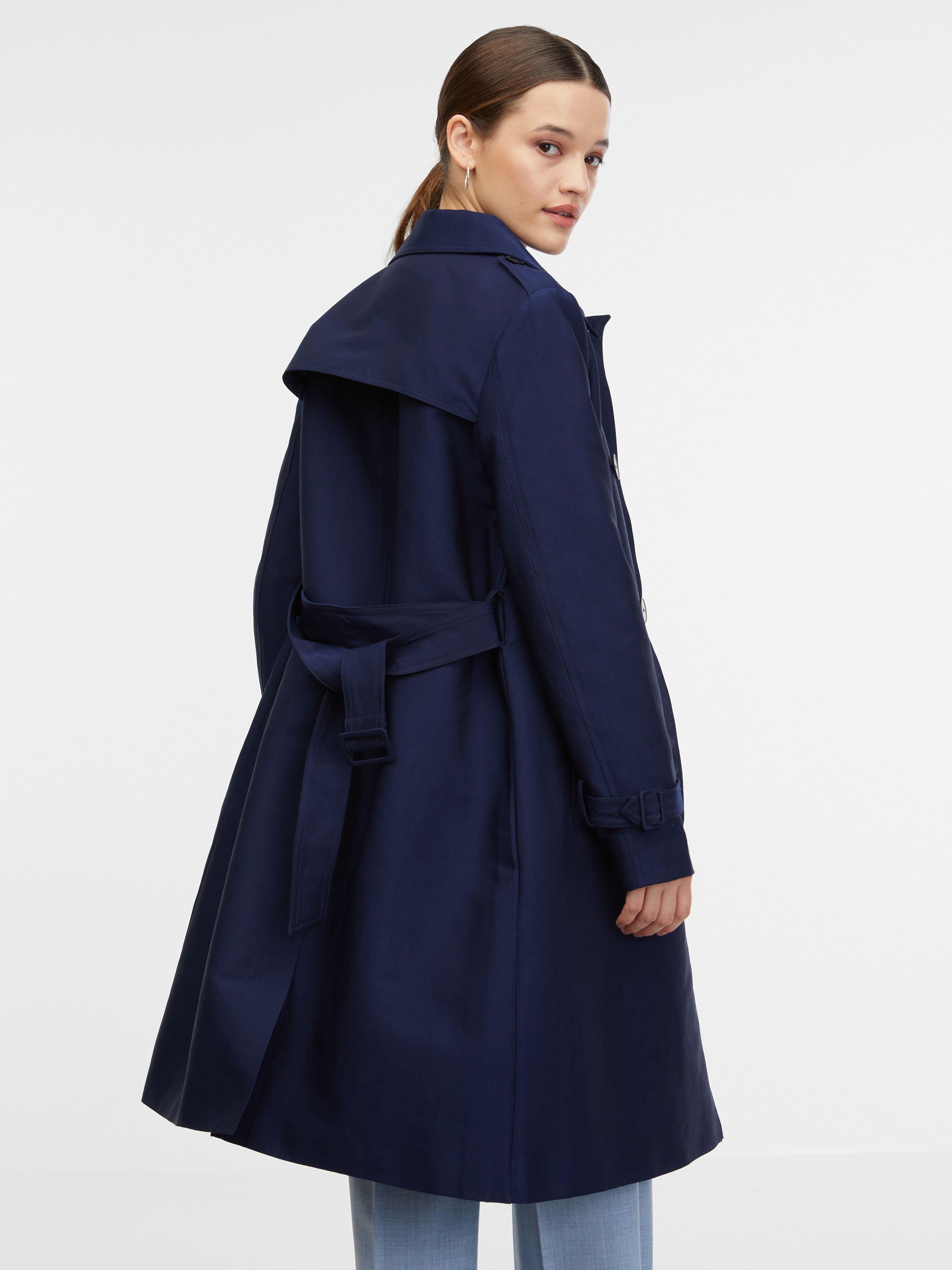 Dunkelblauer Damen-Trenchcoat ORSAY