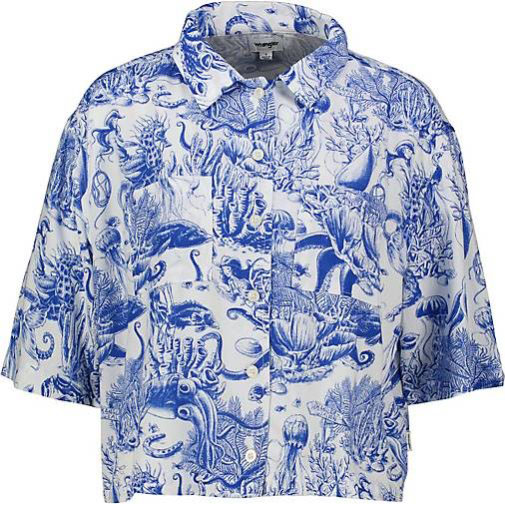 Wrangler Damen Bluse LOUNGE SHIRT NAUTICAL BLUE