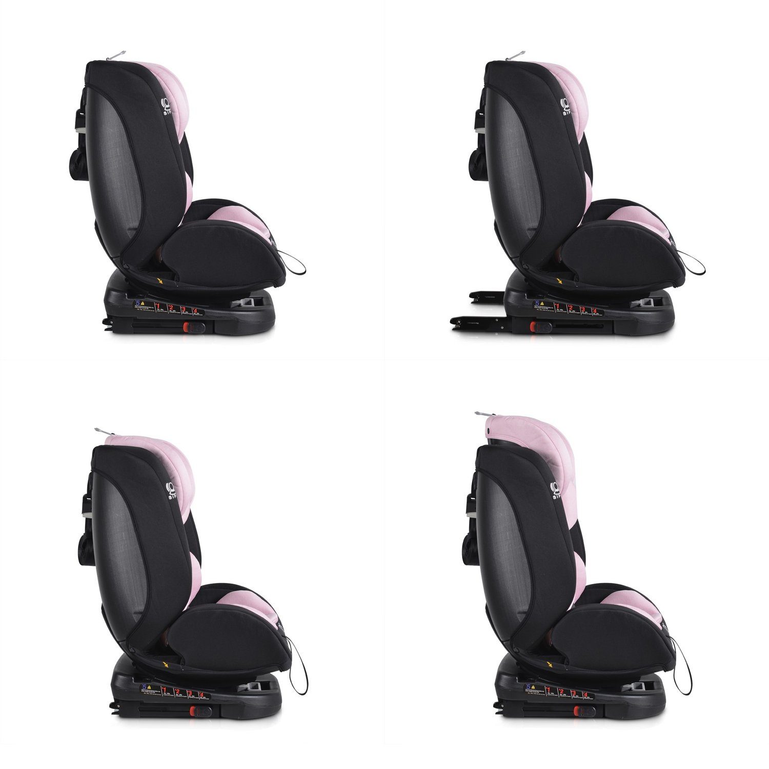 Moni Autokindersitz Kindersitz Serengeti 0-36 kg, bis: 36 kg, Gruppe 0/1/2/3 Isofix Nackenkissen Plüschtier