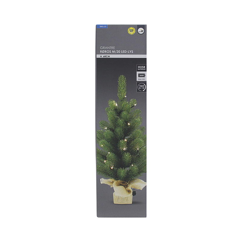 Home Røros prydtre 60 cm, 20 LED-lys