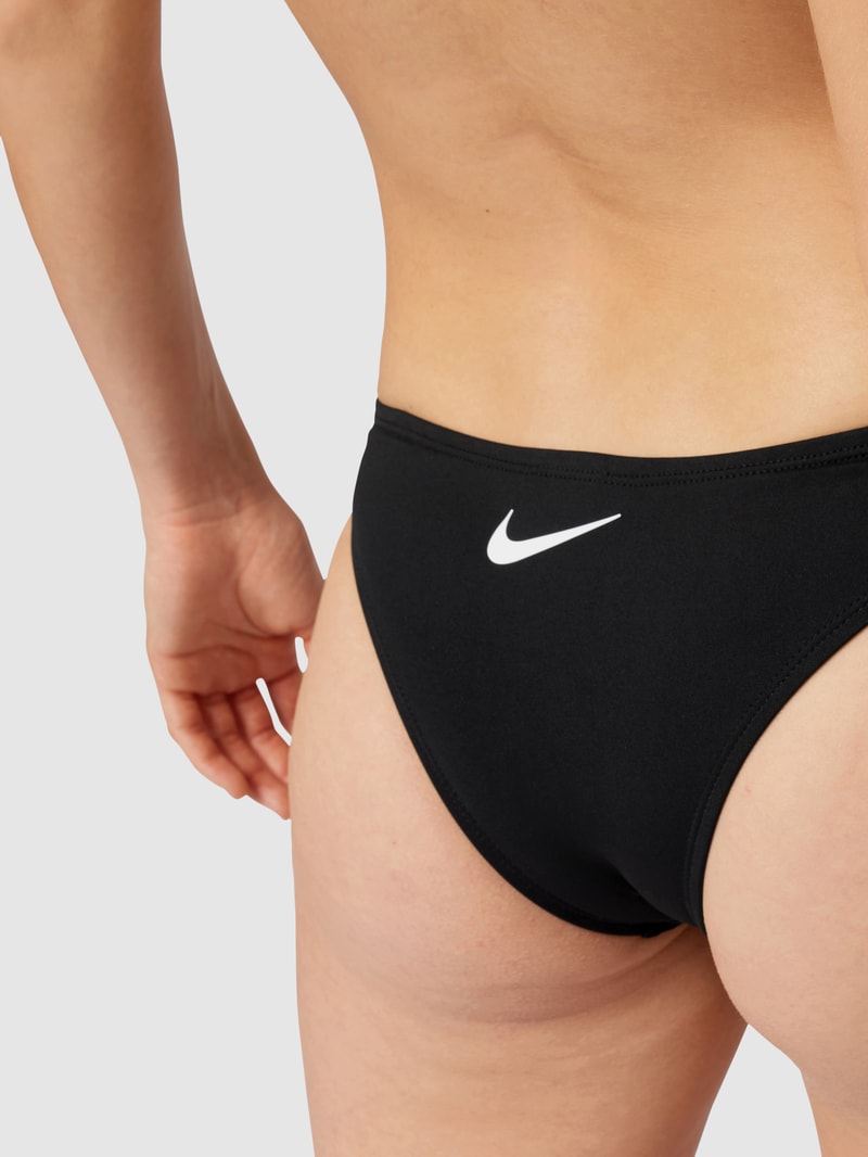 Bikini-Slip mit Logo-Applikation in schwarz