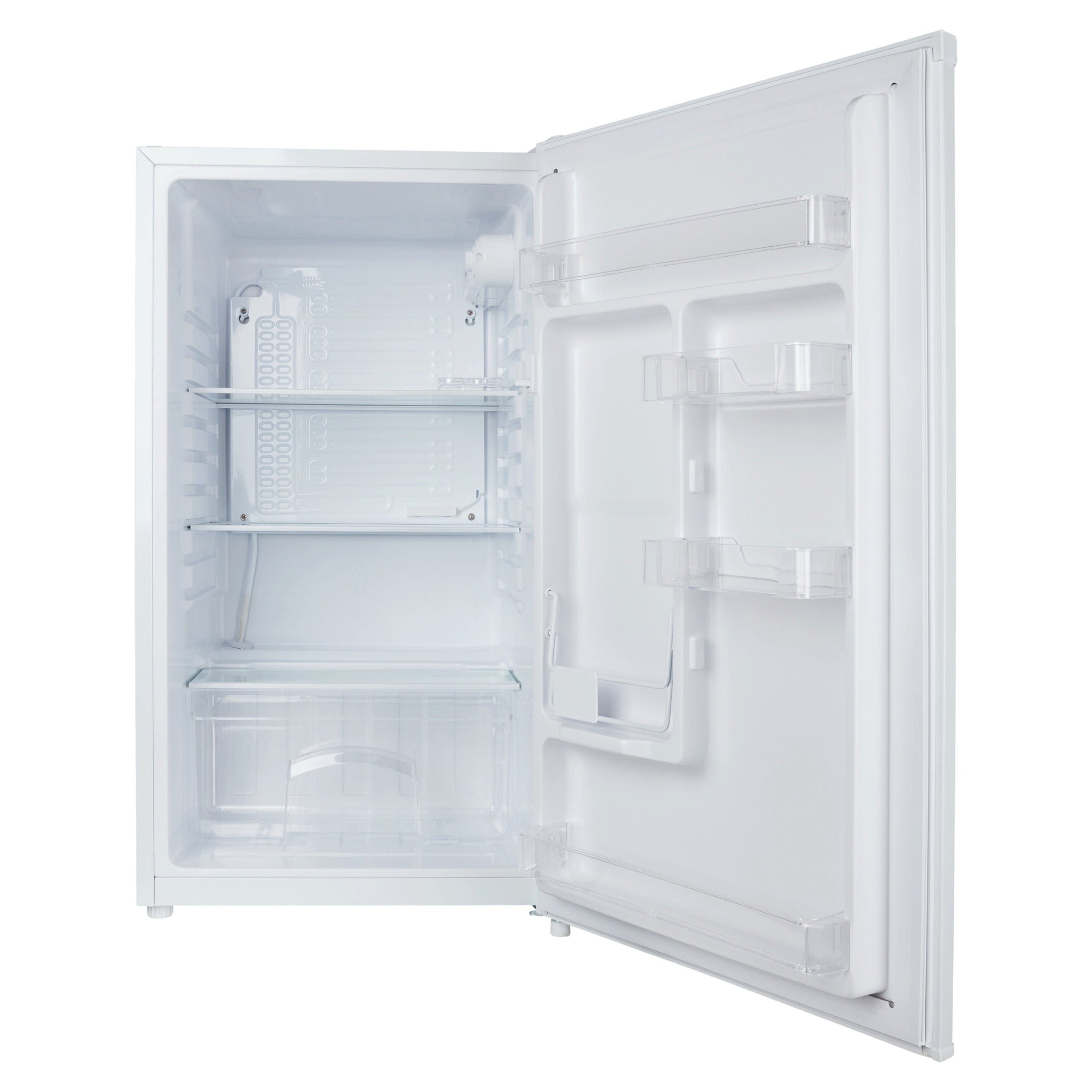 Medion® Kühlschrank MD37192, 85 cm hoch, 48 cm breit, 88L 85cm 85kWh 39dB N/ST/T freistehend EEK E in weiß, MD37192