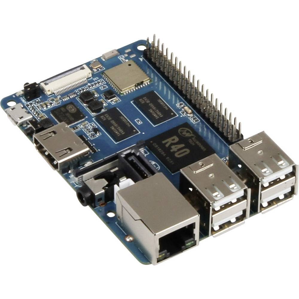 Banana PI M2 Berry, Sata, GB-LAN, 4x1.2GHZ Barebone-PC
