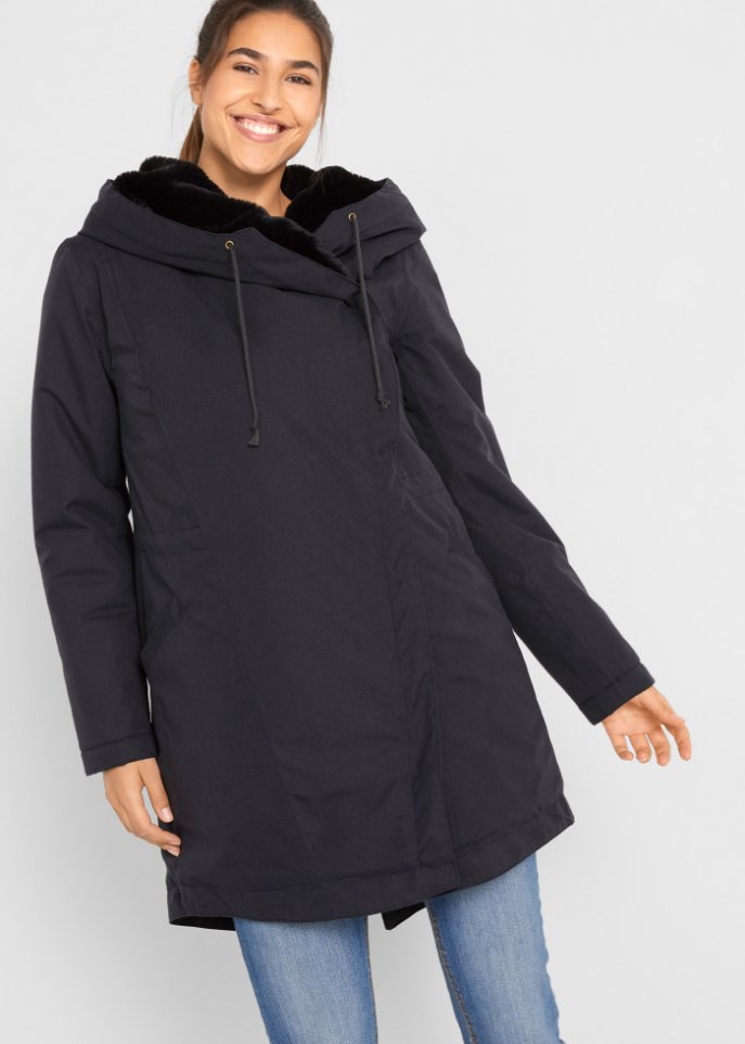 Funktions-Parka mit Teddyfleece