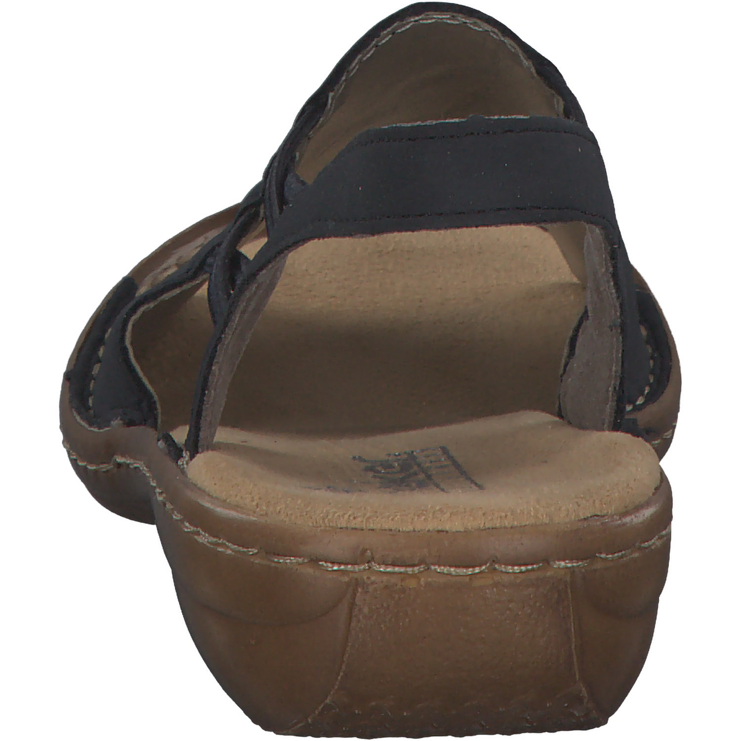 Rieker 608D1, Keilsandaletten, Damen, Schwarz