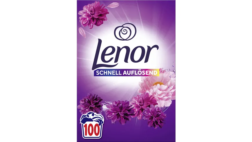 Lenor Colorwaschmittel Pulver Amethyst Blütentraum schnell auflösend 6 kg