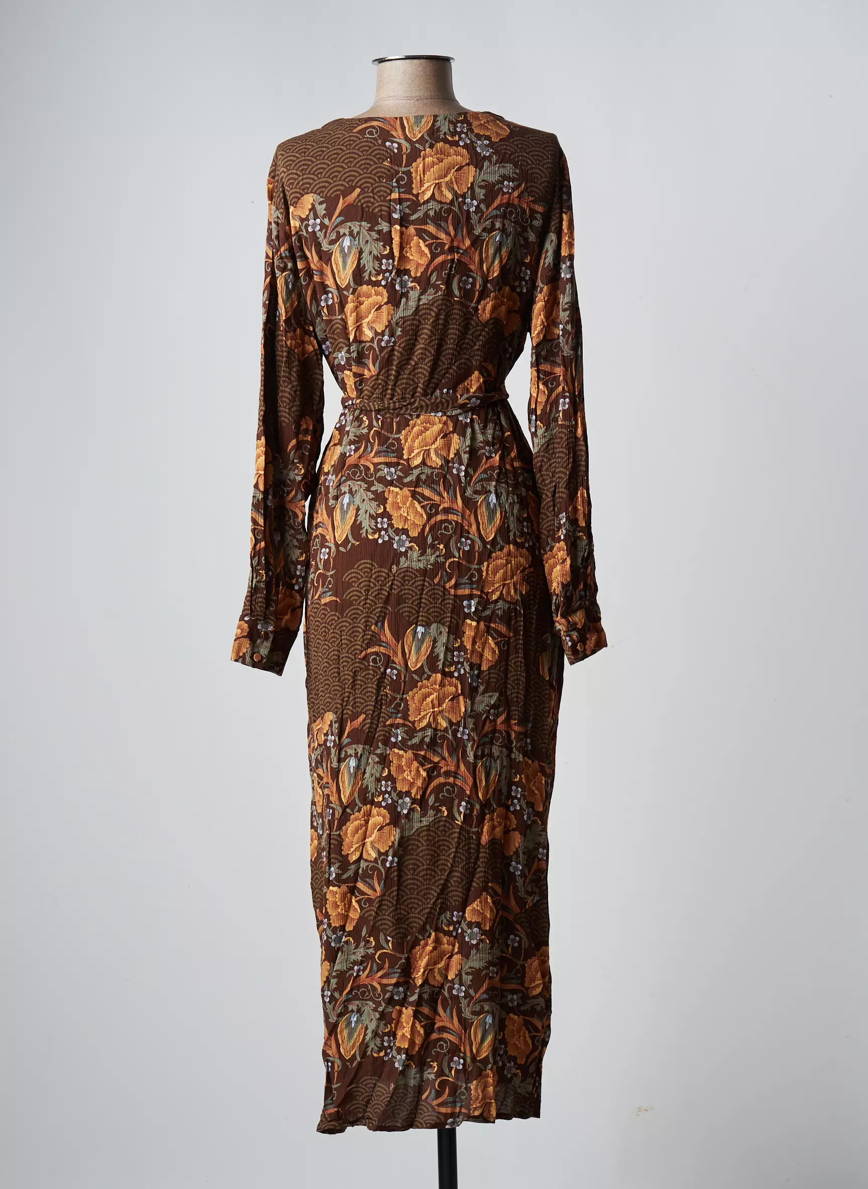 Yaya Robes Longues Femme couleur marron
