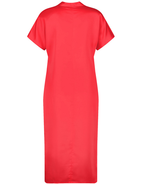 Fließendes Midikleid mit V-Ausschnitt
