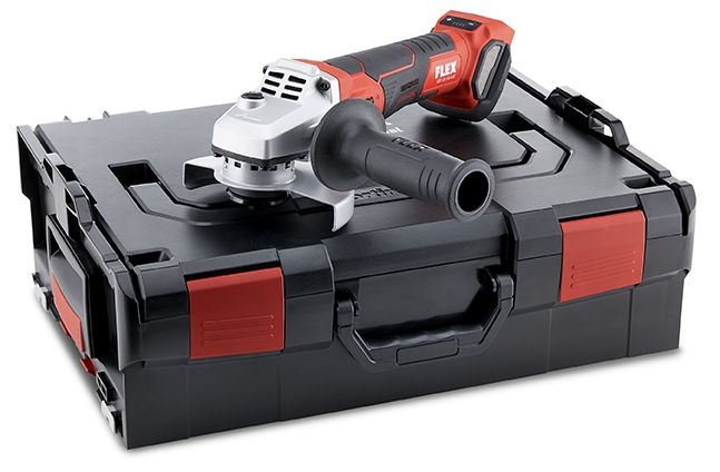 Flex-tools 499293 LBE 125 18.0-EC Akumulatorska kutna brusilica 125 mm s kočnicom i regulacijom brzine 18 V bez baterija i punjača u L-Boxxu