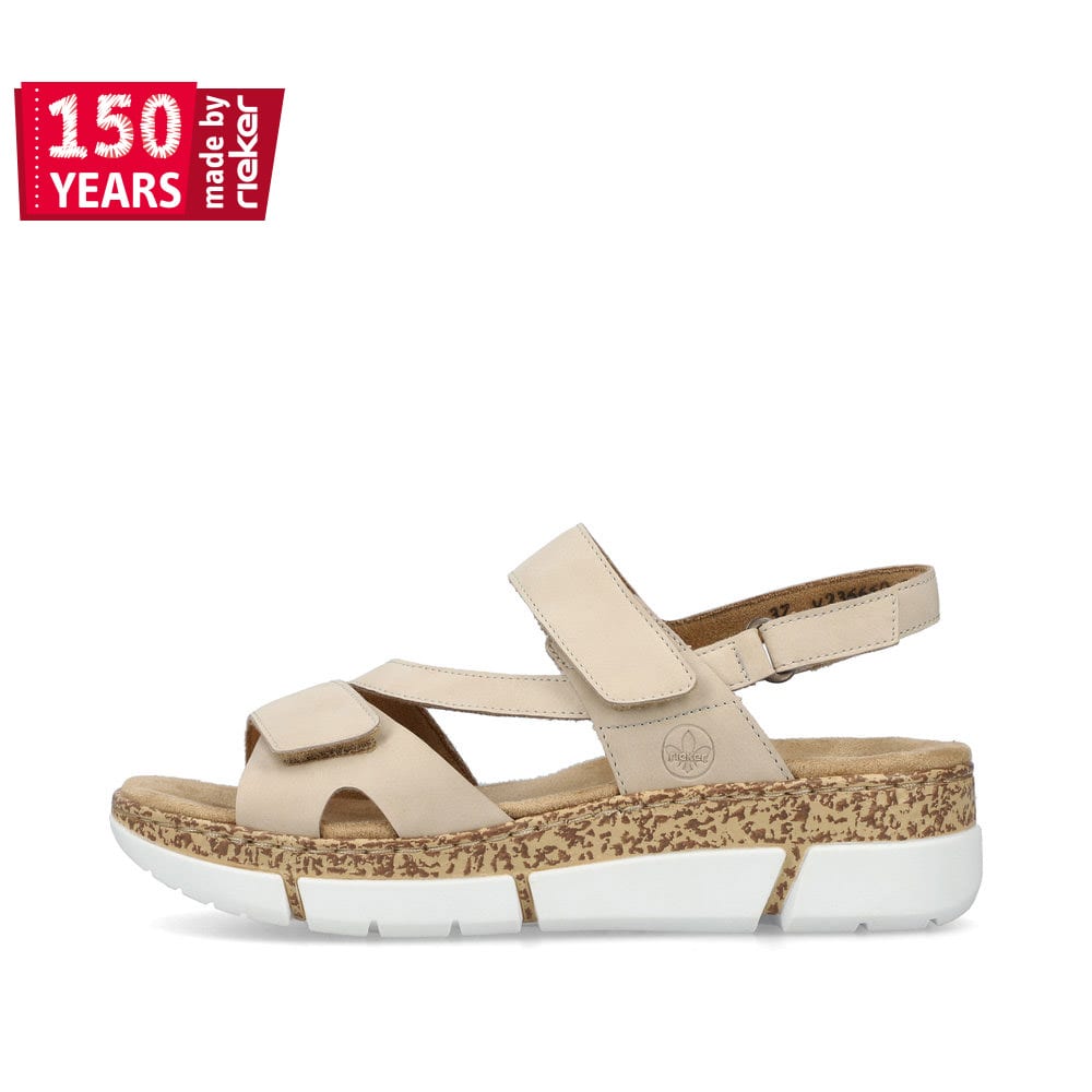 Rieker Damen Riemchensandalen hellbeige