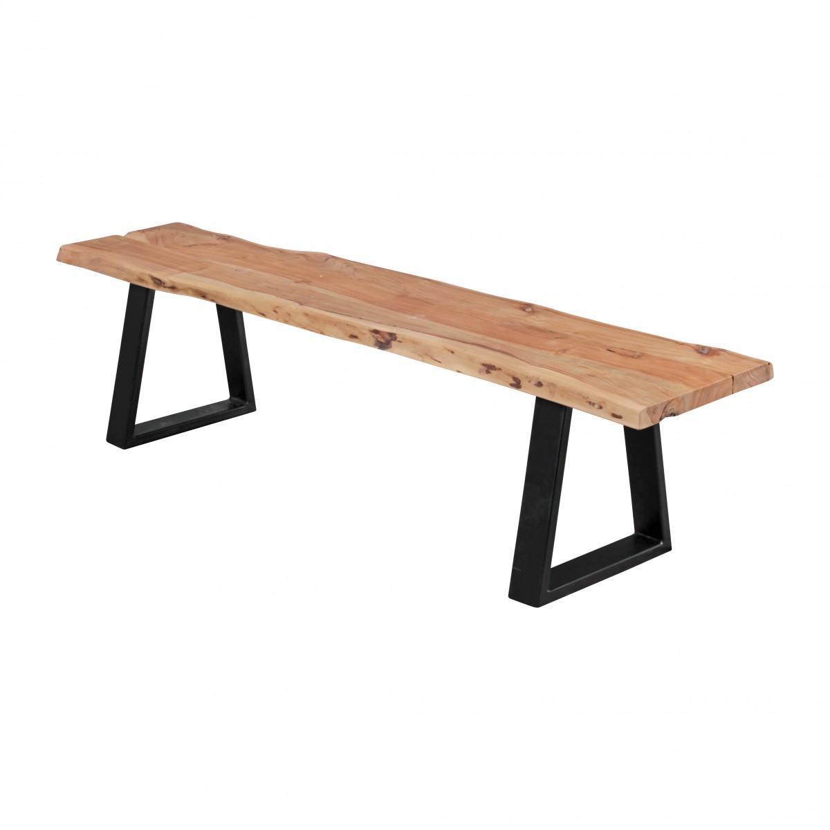 Wohnling Esszimmerbank GAYA Massivholzbank Akazie 180 x 40 cm