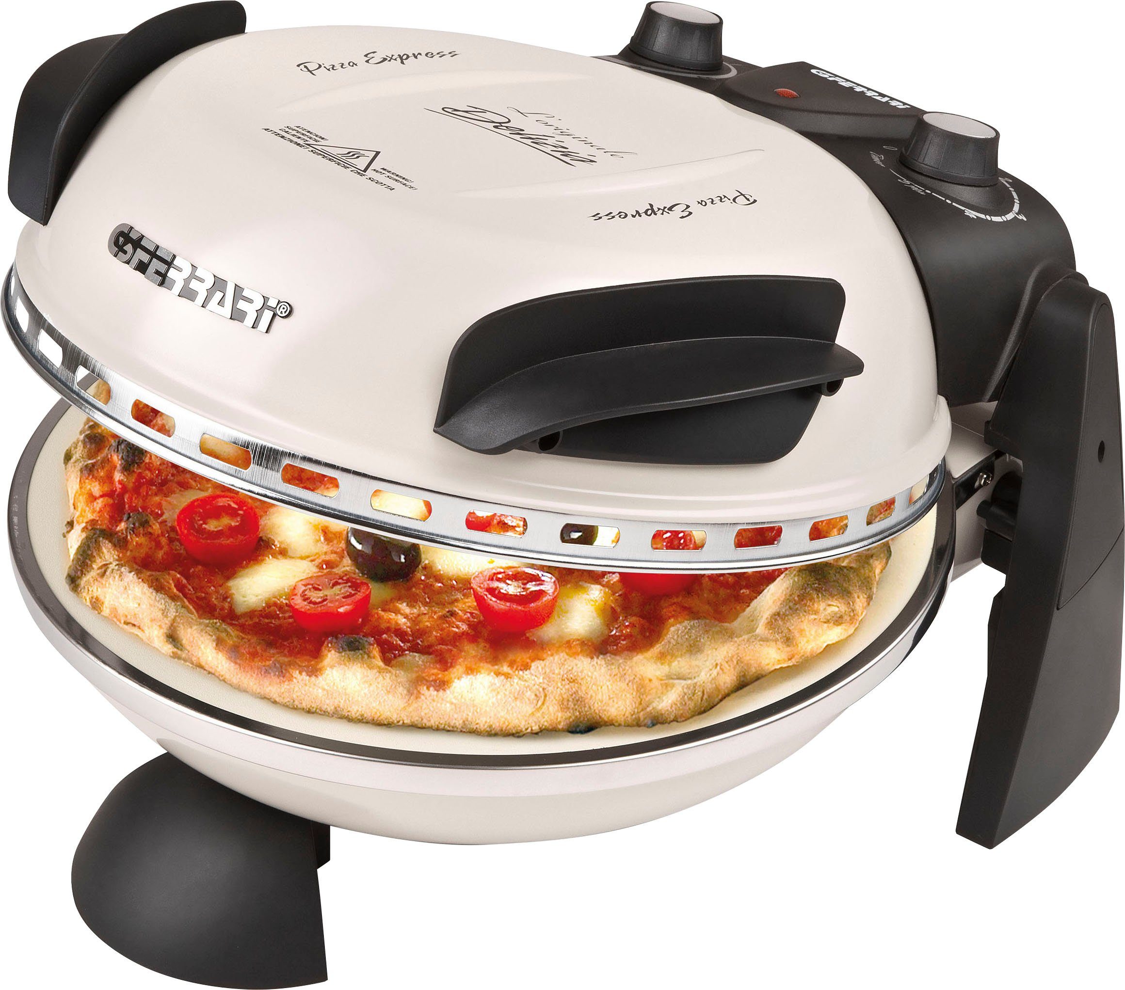 G3Ferrari Pizzaofen Delizia G1000617 Icy Cream Limited Edition, Zeitvorwahl mit akustischem Signal, mit Rezeptbuch