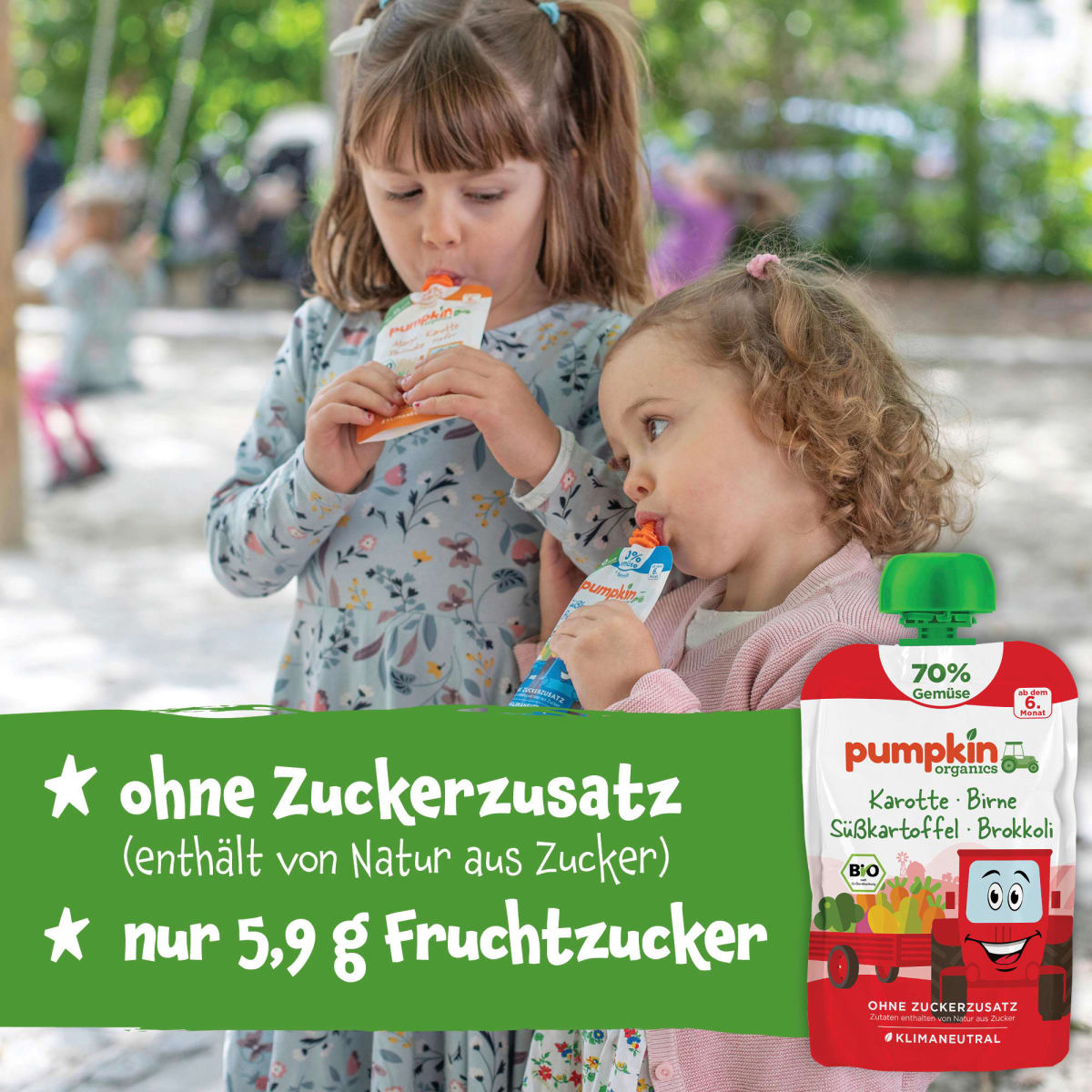 Quetschie Karotte, Birne, Süßkartoffel & Brokkoli, ab 6 Monaten, 100 g