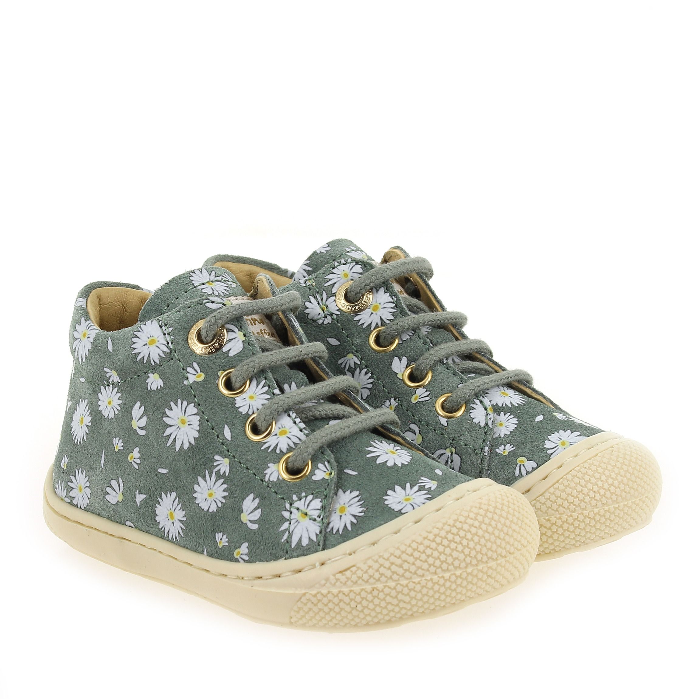 Naturino  COCOON SUEDE PR - Kaki Blanc