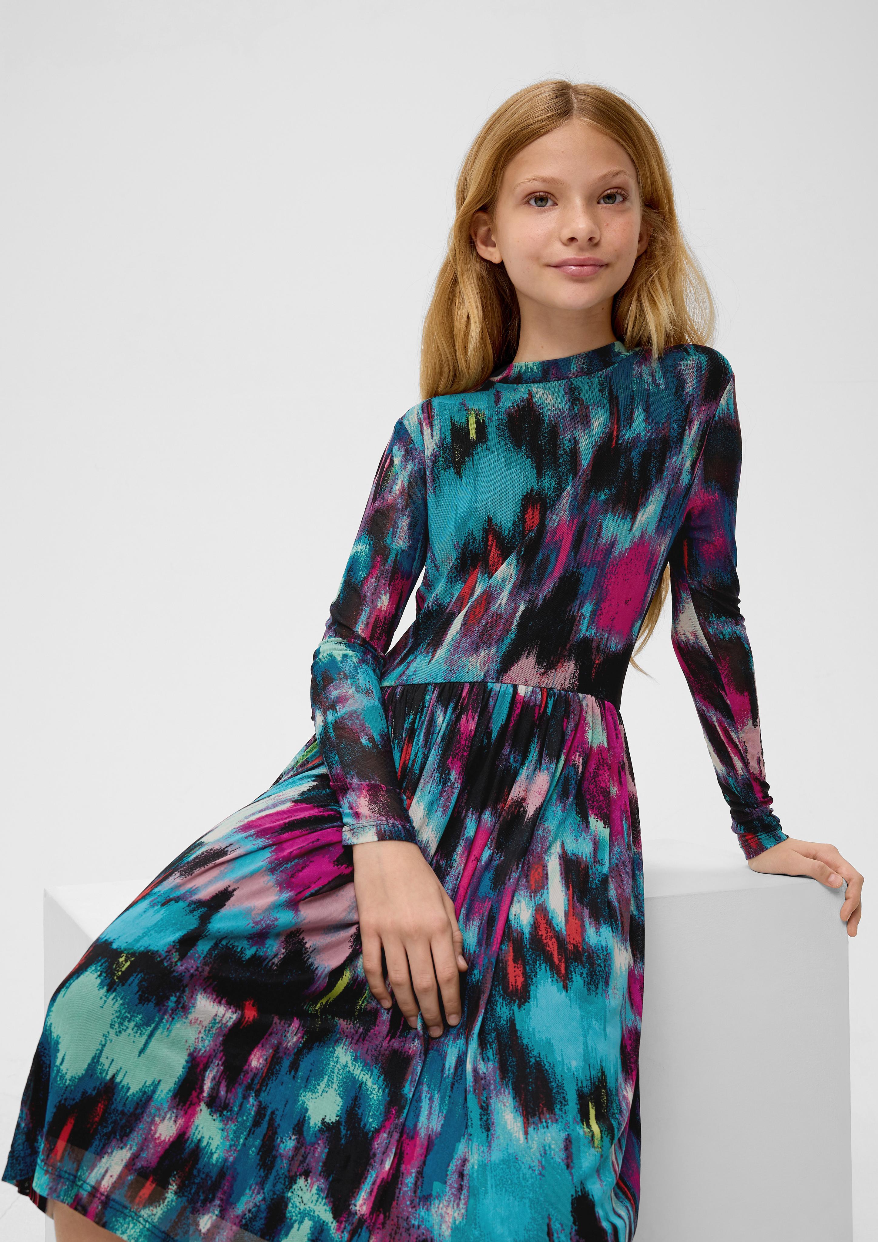 Volantkleid aus Mesh  2138132-99A1