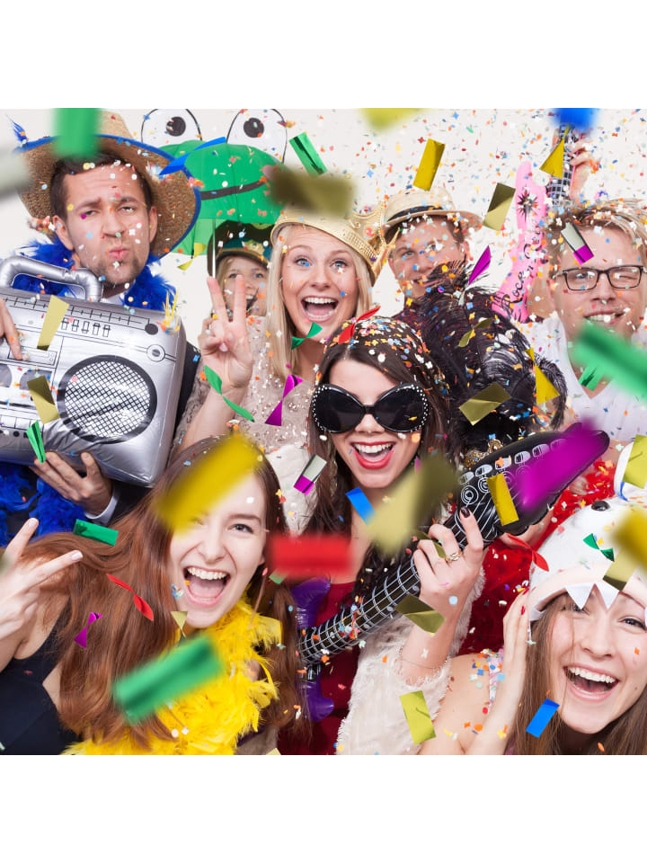 relaxdays Party Popper Streifen in Bunt - 40 cm günstig kaufen onesize