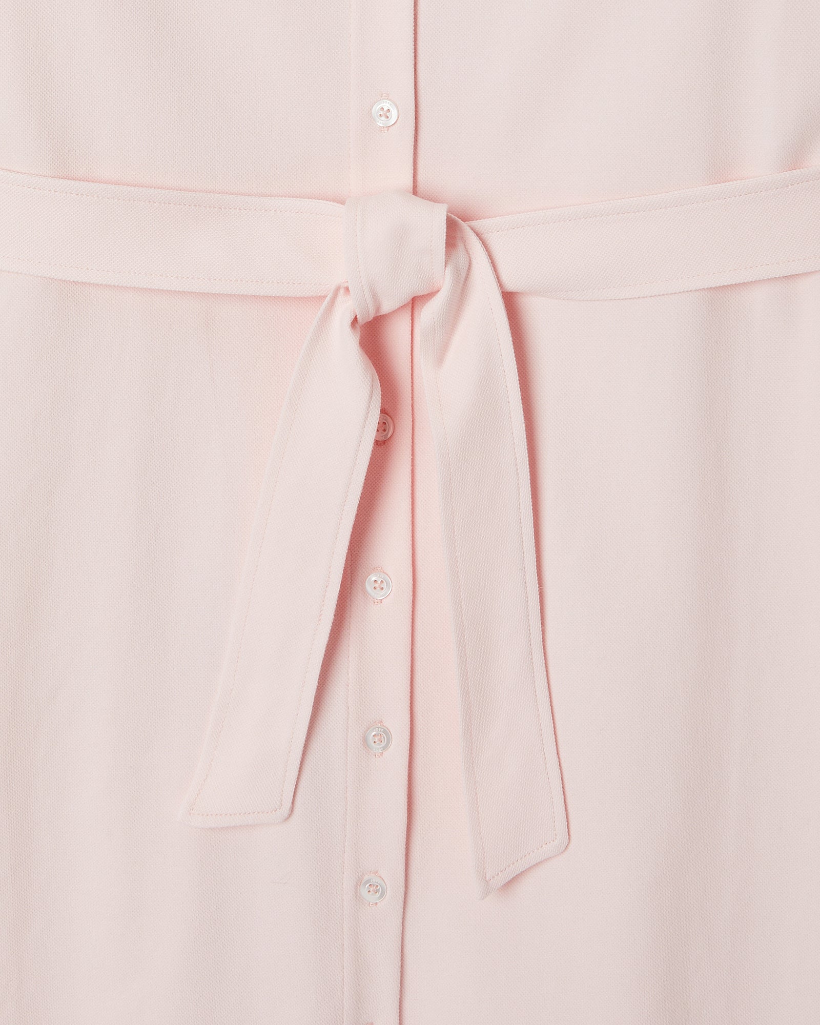 Robe polo femme en coton biologique Rose clair Valencia