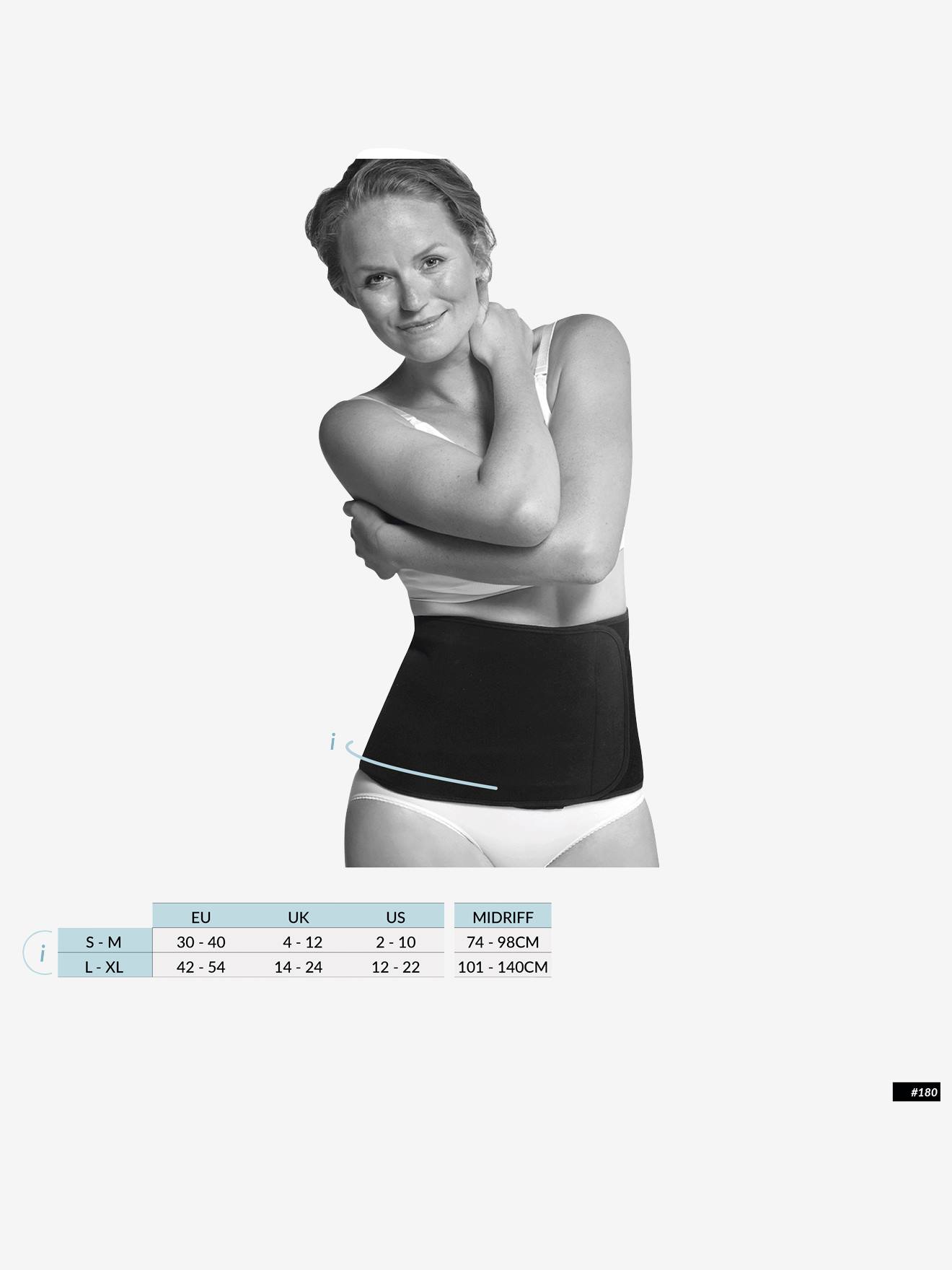 Gaine abdominale post-grossesse CARRIWELL noir