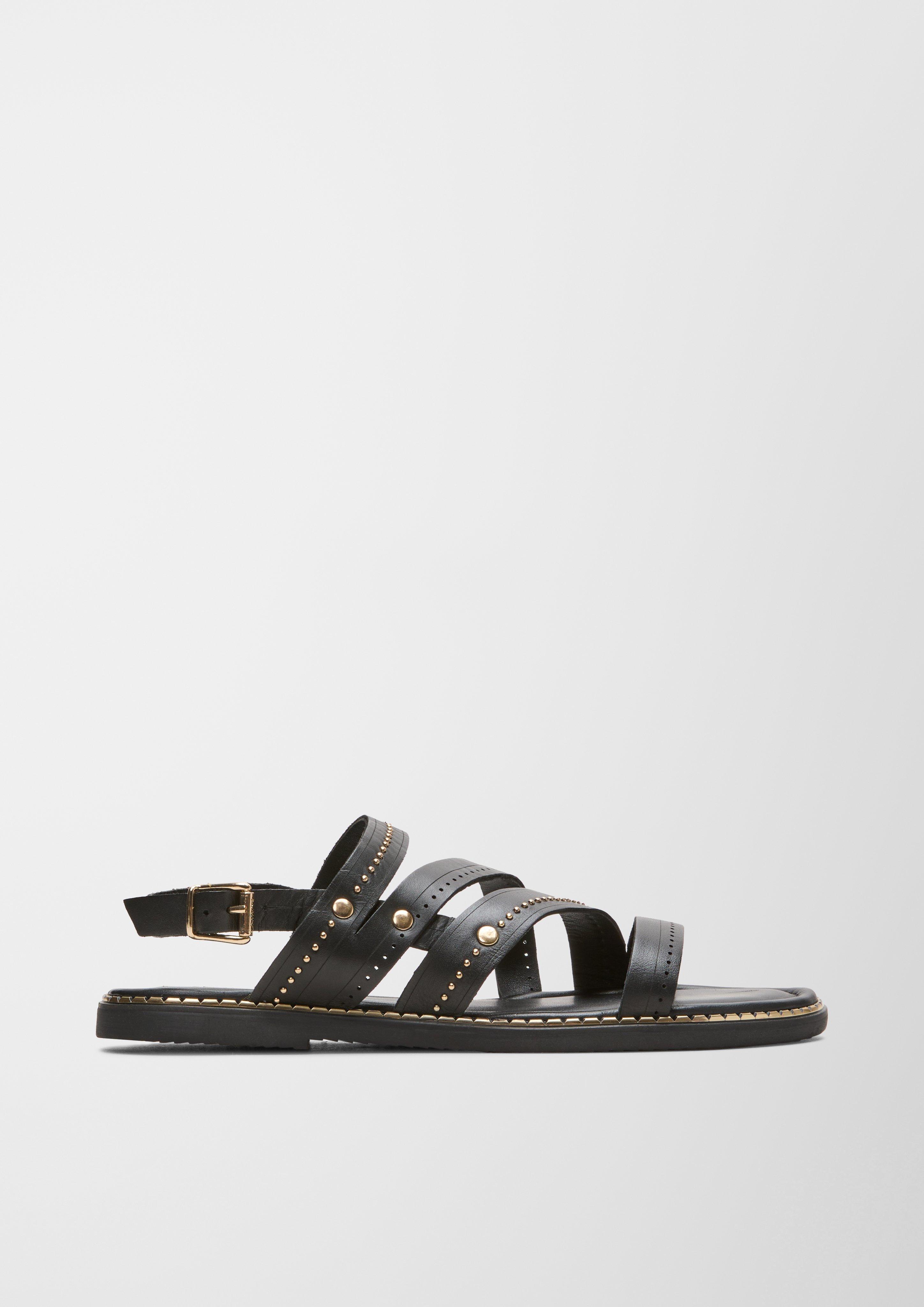 Riemchen-Sandalen aus Echtleder  6007767-001