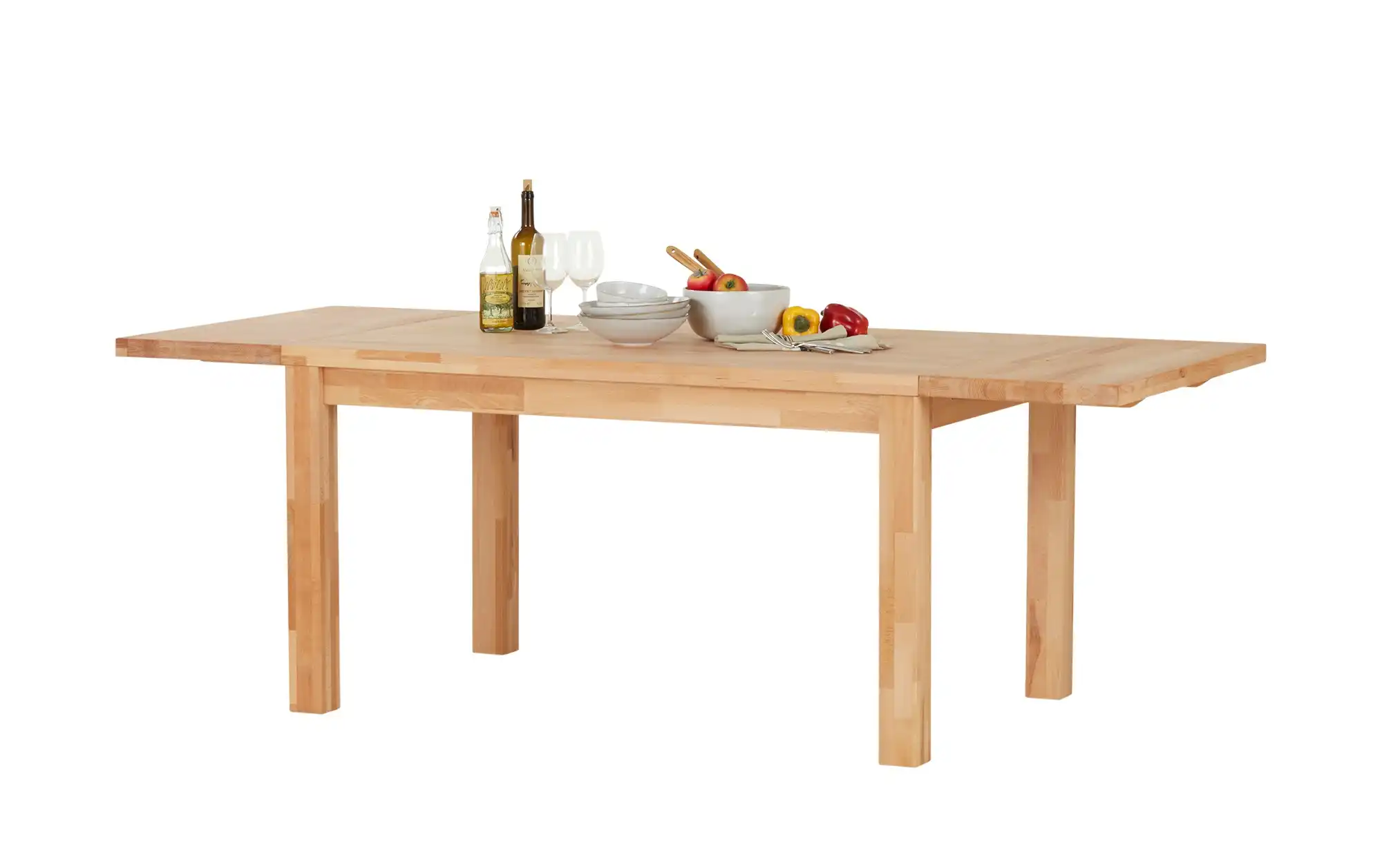 Esstisch mit Ansteckplatten