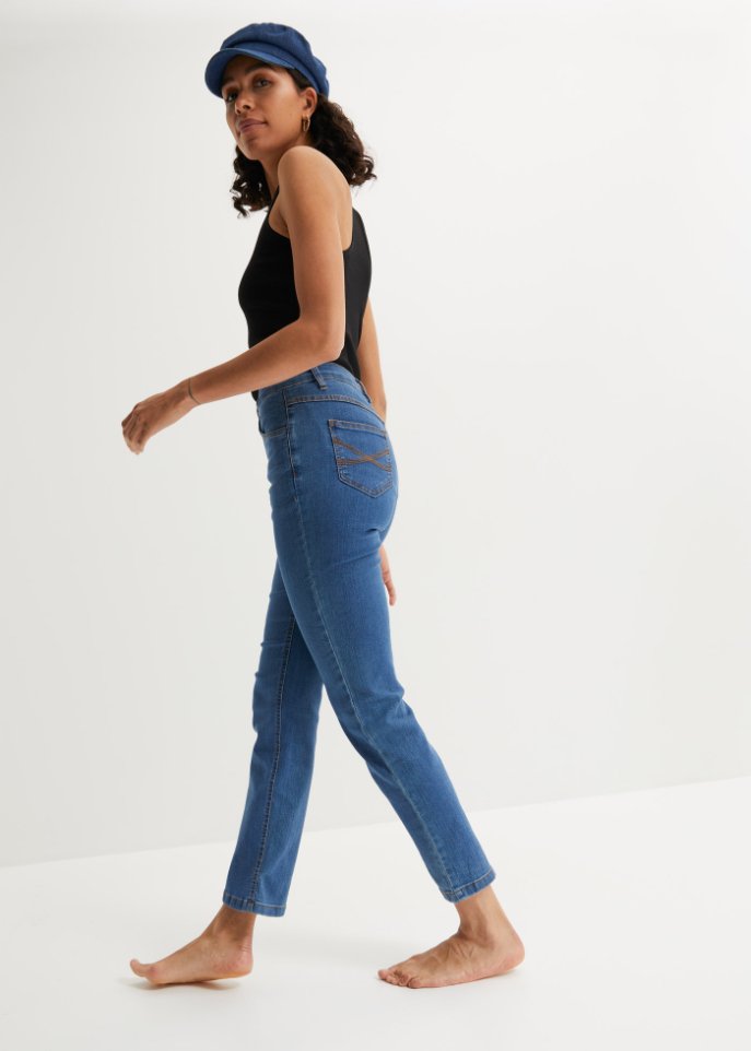 Komfort-Stretch-Jeans, Wide, High Waist