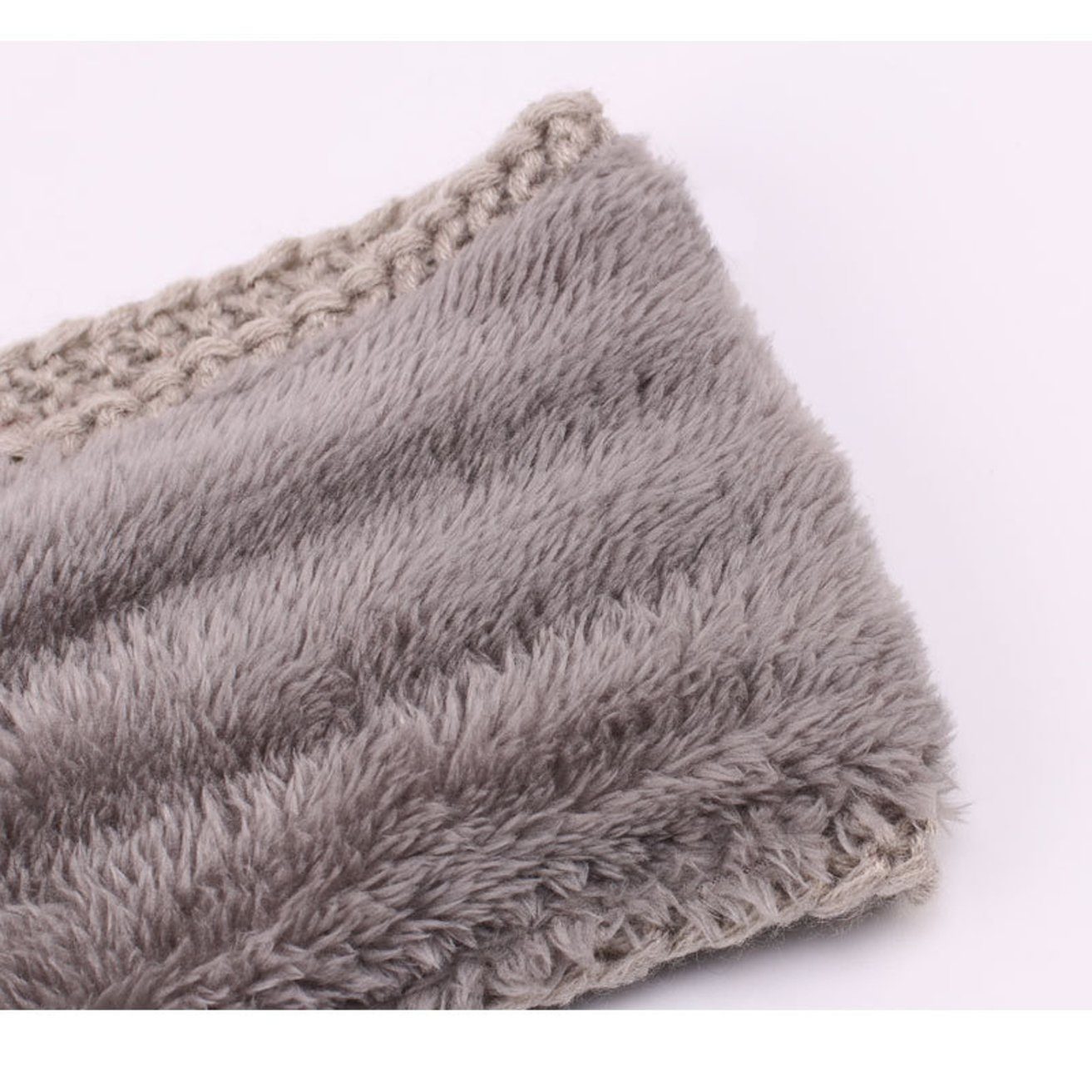 HOHEA H Haarband Gestricktes Stirnband mit Plüschfutter für den Herbst, Sport-Stirnband, 1-tlg., Gestricktes Stirnband für Mädchen, Ohrenwärmer, weich, Winter-Stirnbänder für Damen, rote Stirnbänder, verschiedene Farben
