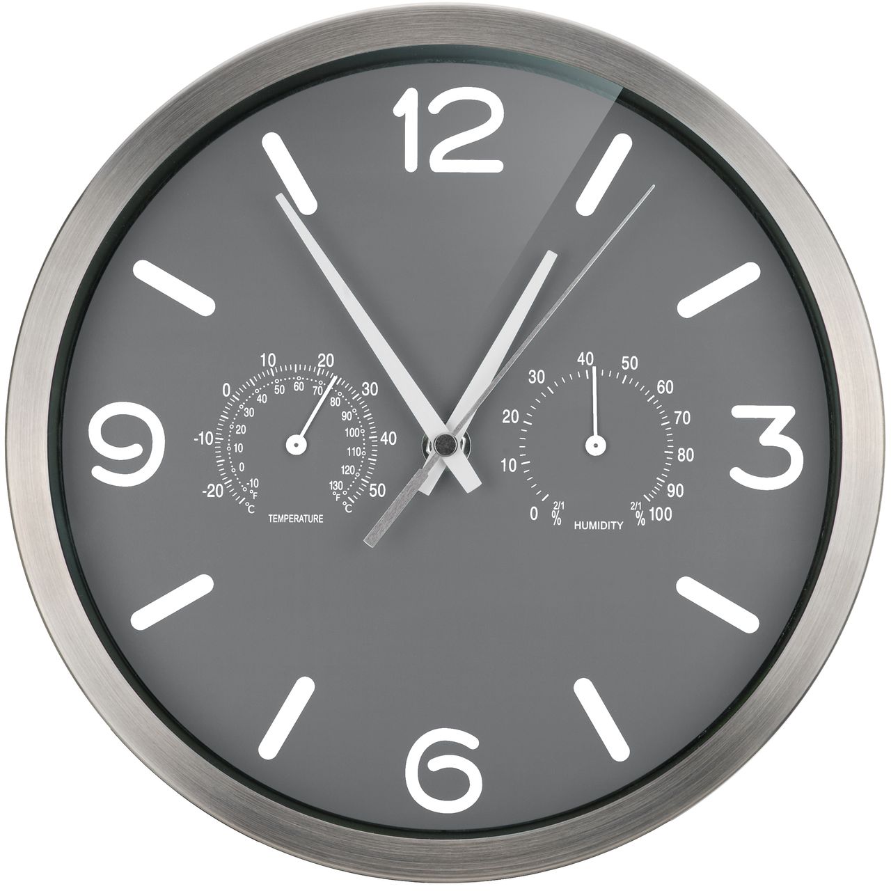 Bresser MyTime ND DCF Thermo-/ Hygro- Wanduhr 25cm