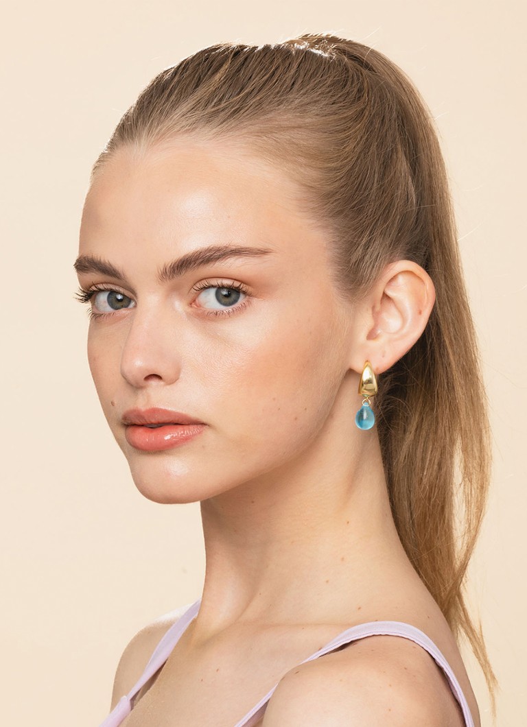 Pozlacené náušnice ANNELE Aqua Drop