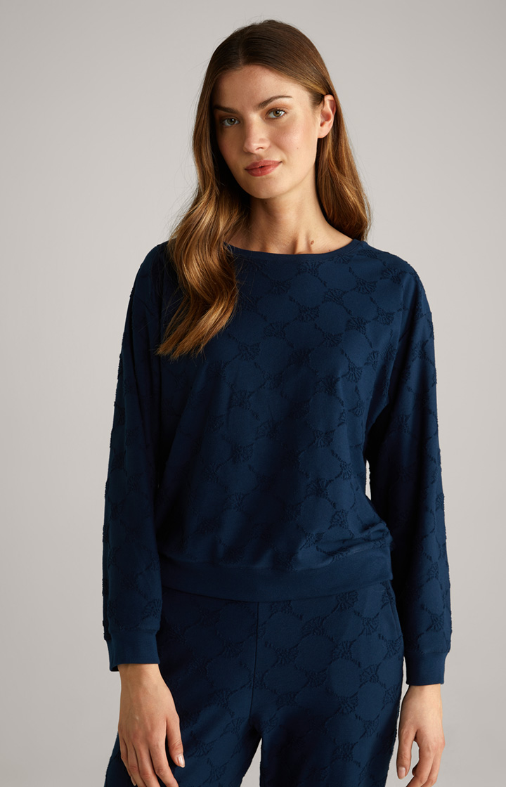 Loungewear Longsleeve in Dunkelblau