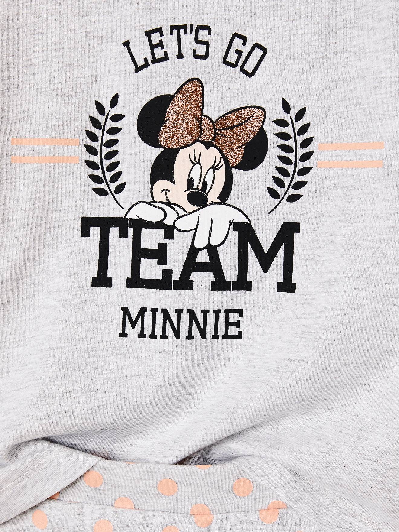 Pyjashort fille DS® Minnie gris chiné