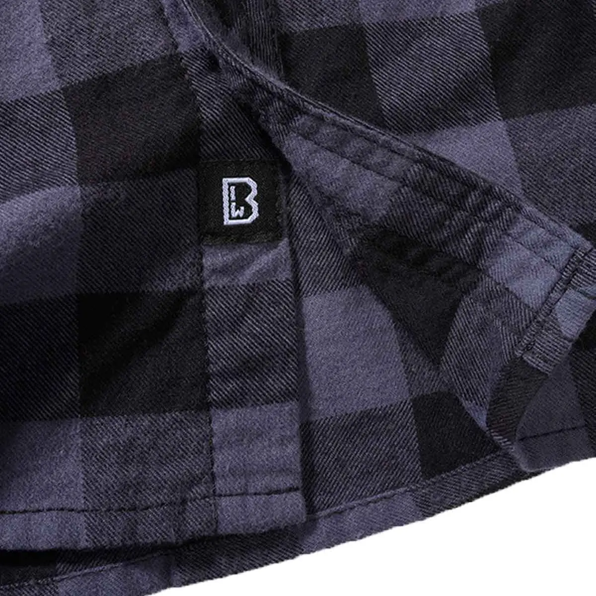Kinder Checkshirt schwarz-grau