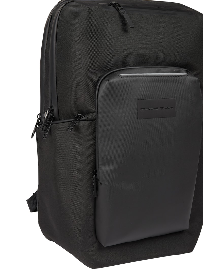 Rucksack mit USB-Anschluss - wasserdicht in schwarz