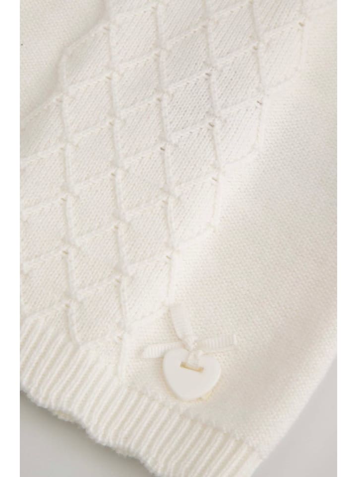 Coccodrillo Strickjacke mit Reißverschluss in ecru günstig kaufen