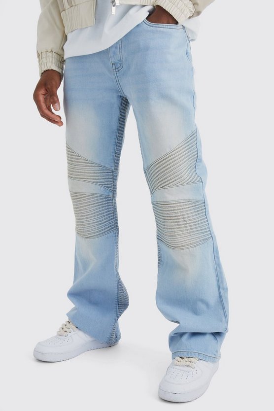 Lockere Biker-Schlagjeans