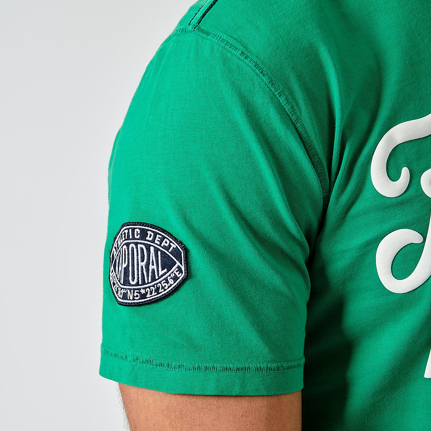 BAREL  T-shirt vert homme 100% coton