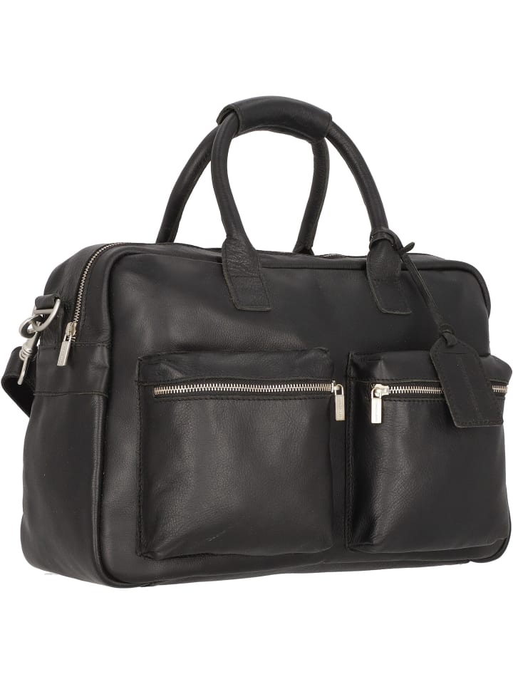 Cowboysbag The Diaper Bag Wickeltasche Leder 39 cm in black günstig kaufen onesize