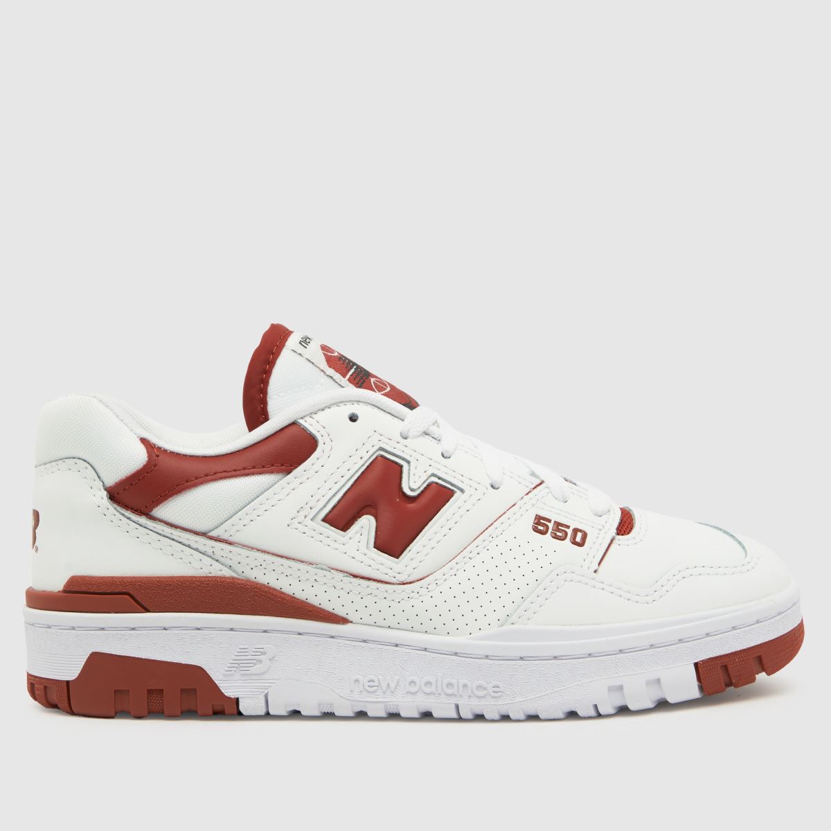 New Balance bb550 cipők fehér és piros színben