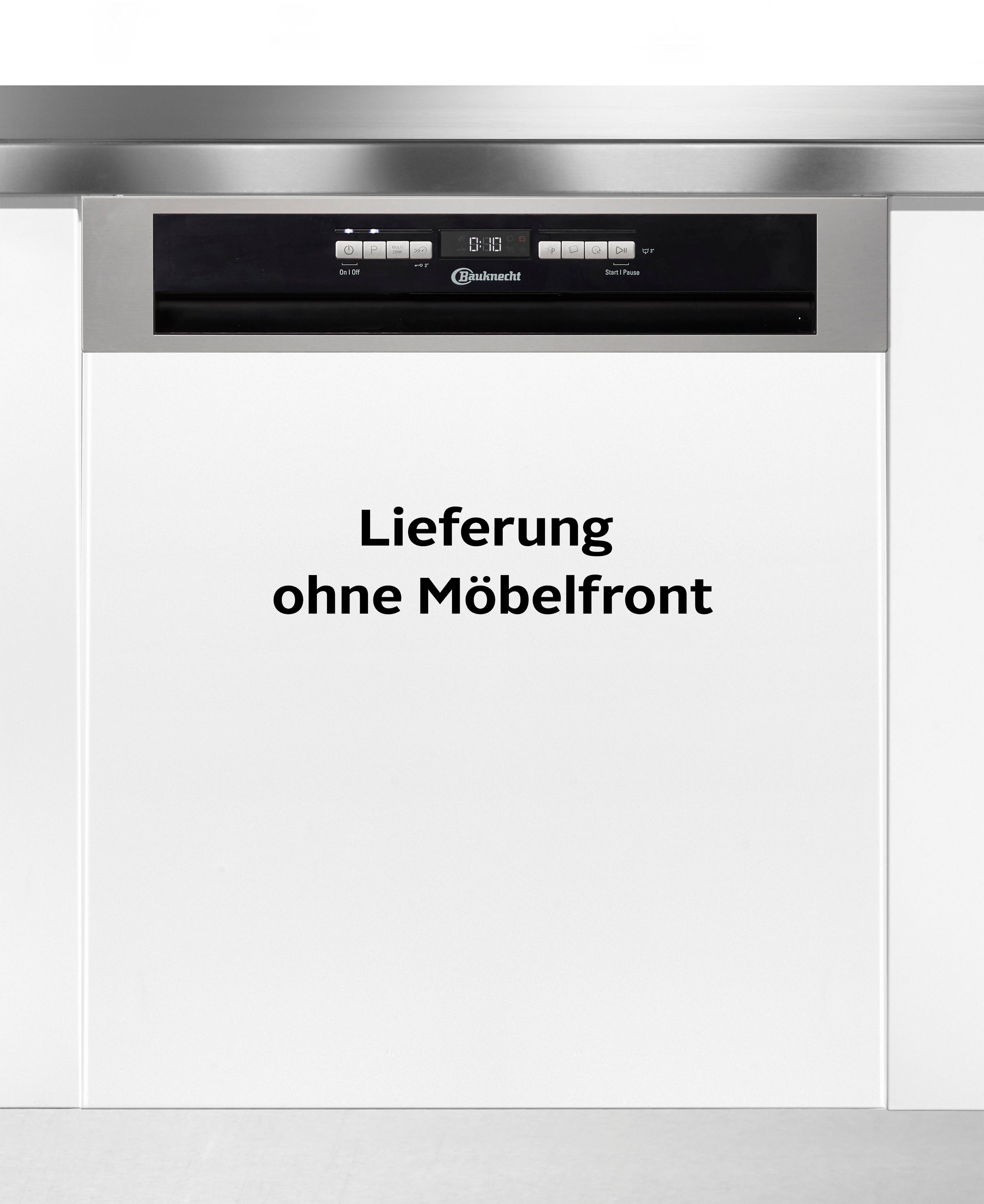 BAUKNECHT teilintegrierbarer Geschirrspüler, BBO 3O539 PLGT, 14 Maßgedecke