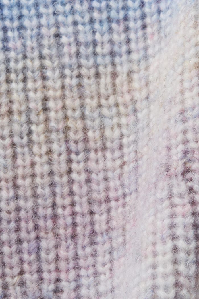 Poncho mit Rollkragen