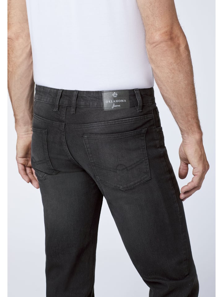 Oklahoma Jeans Jeans in Schwarz günstig kaufen