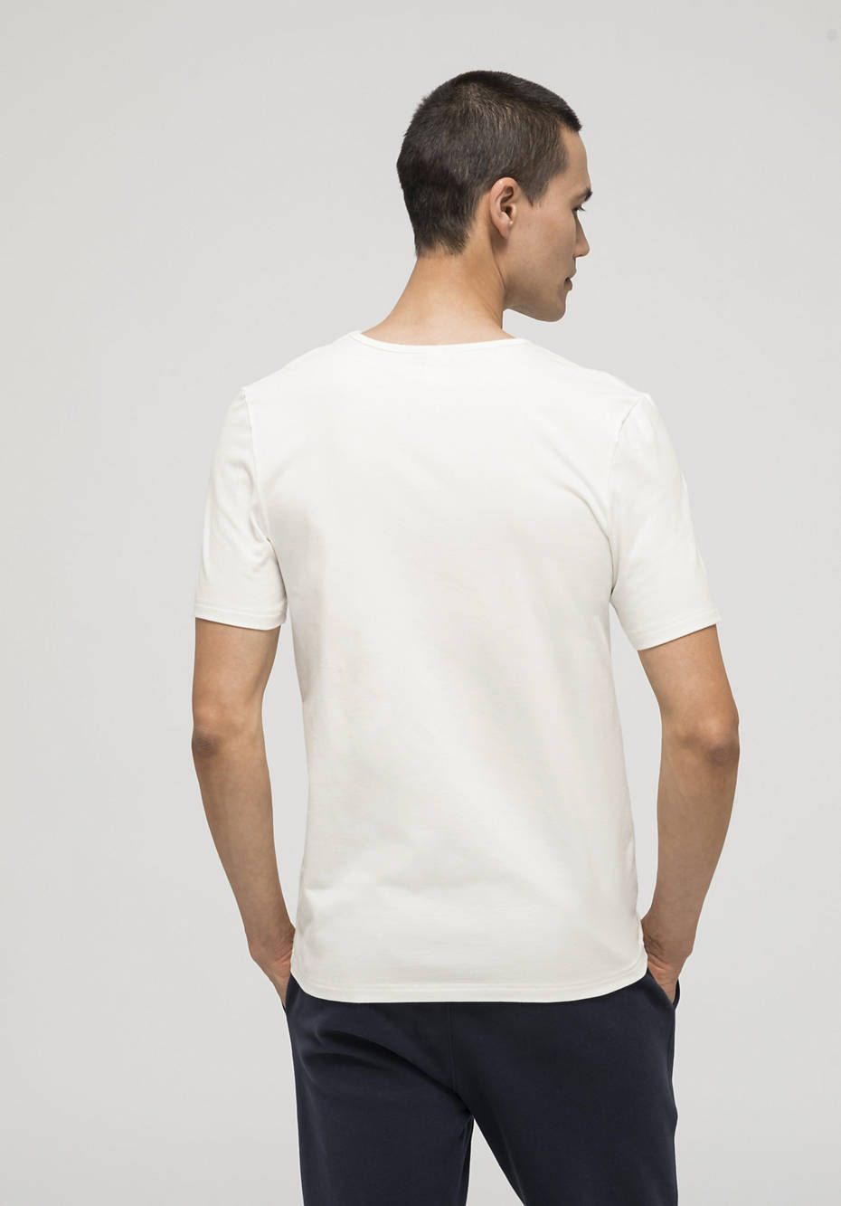 T-Shirt V-Neck PureLUX im 2er Set aus Bio-Baumwolle