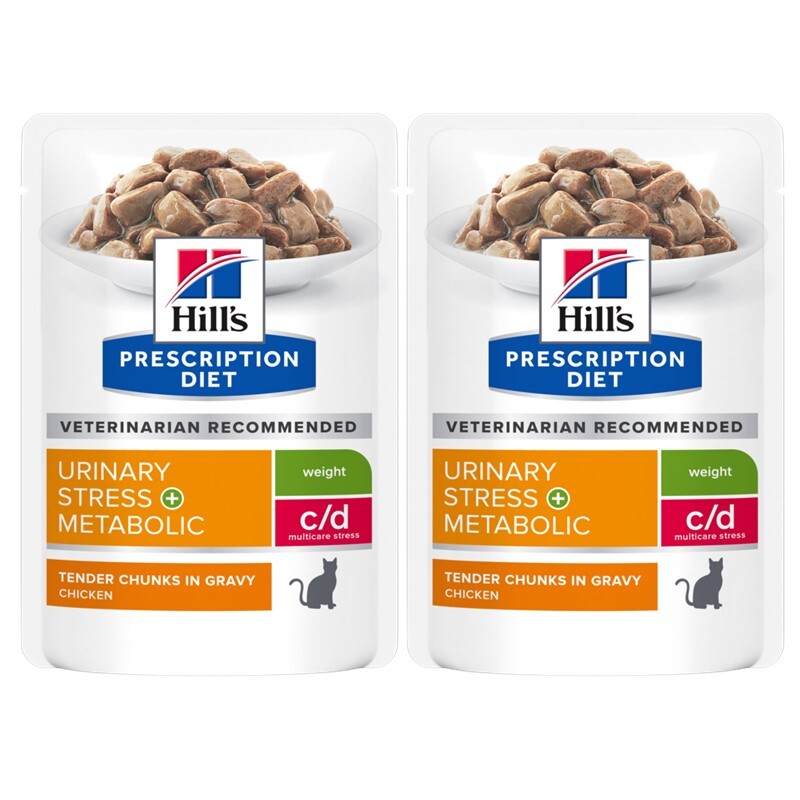 Hill's Urinary Hill's Prescription Diet c/d Urinary Stress + Metabolic mit Huhn 24x85 g