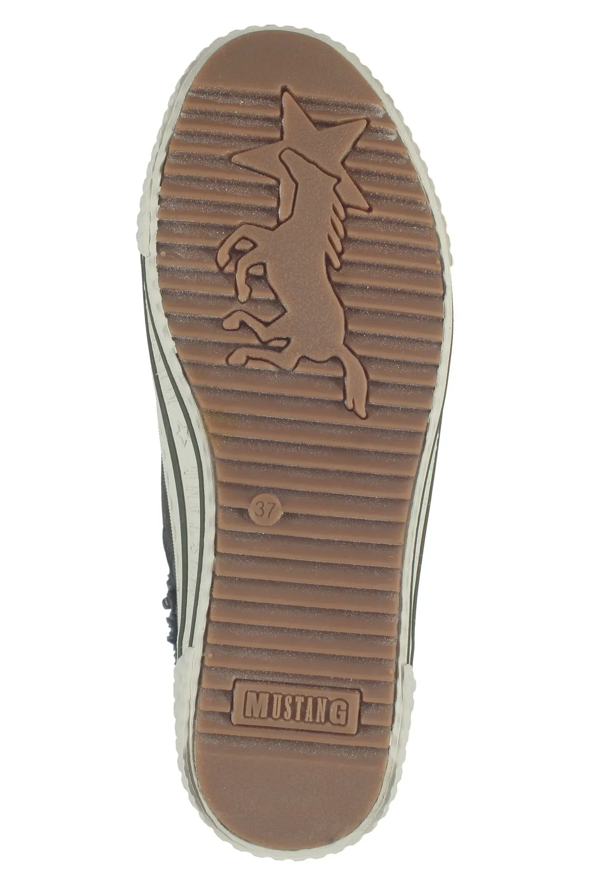 Mustang  Sneaker - Khaki - Flacher Absatz