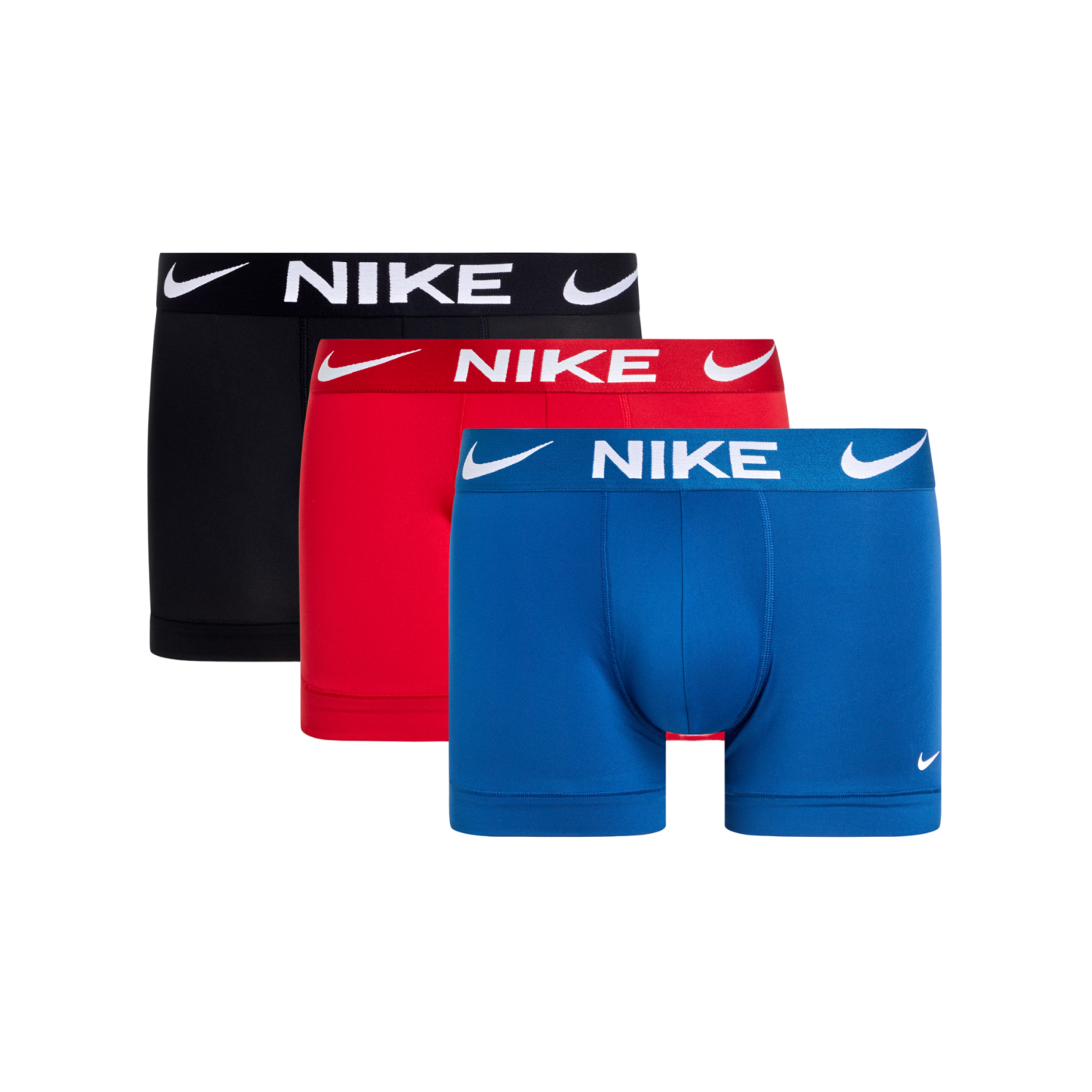 Nike Dri-FIT Trunk Boxershort 3er Pack Blau Rot Schwarz F612