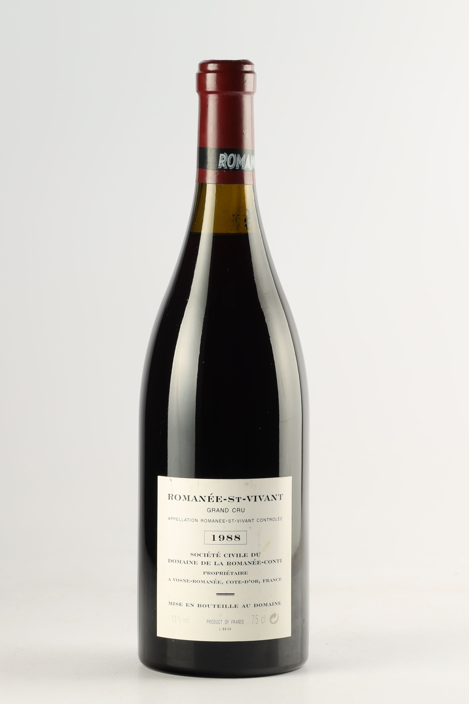 Vin 1988 DOMAINE DE LA ROMANEE CONTI 1988, Romanée Saint Vivant. Vin ancien - SoDivin