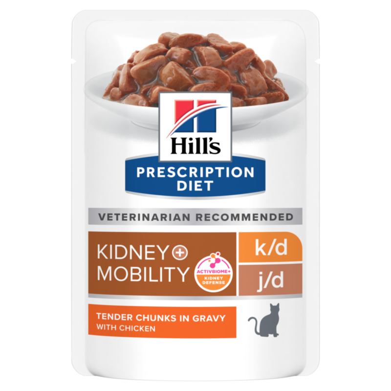 Hill's Nierendiät Hill's Prescription Diet k/d + Mobility Feline mit Huhn 24x85 g