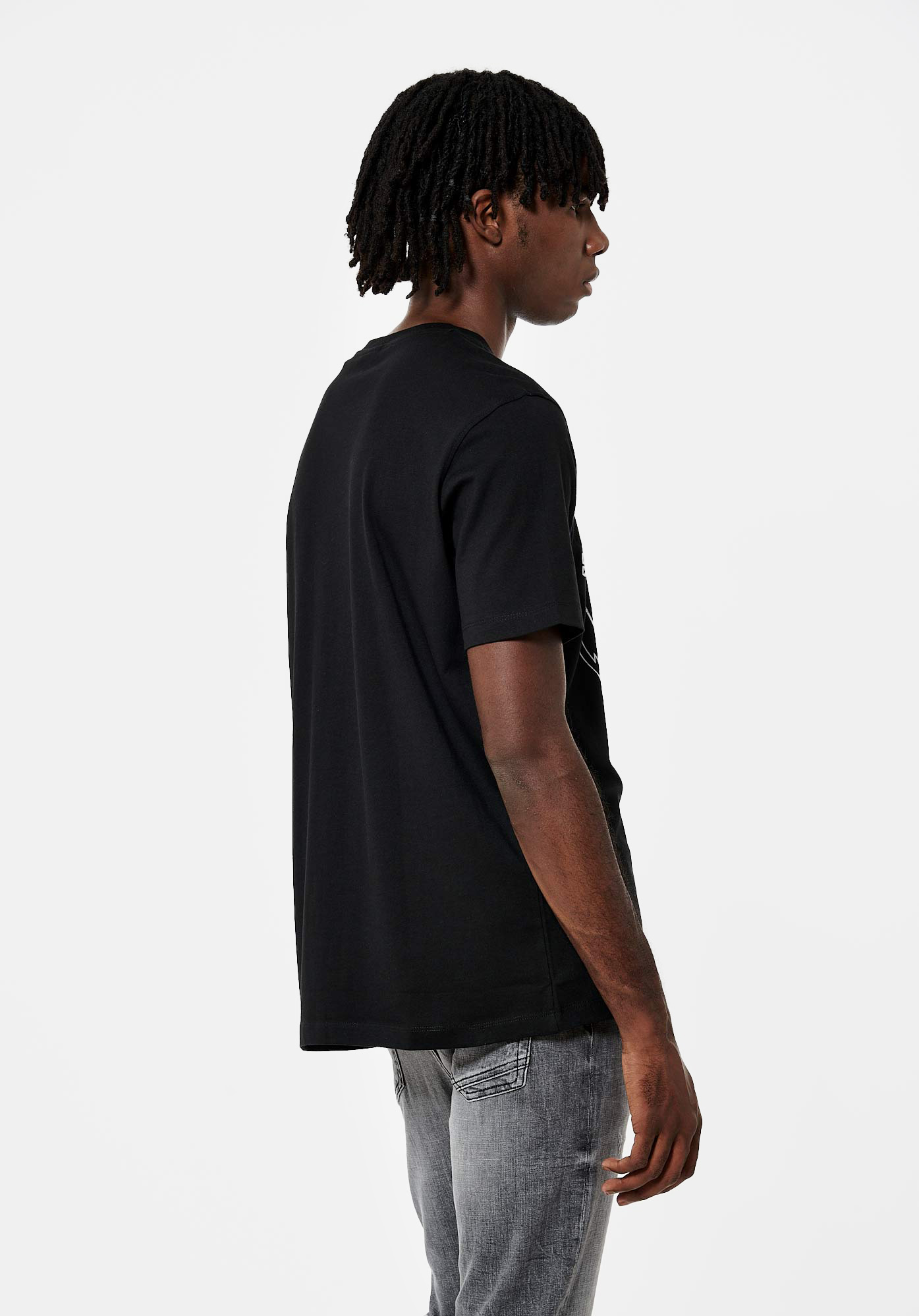 CONOR  T-shirt noir Homme en 100% coton